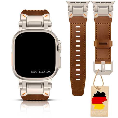 Premium titanium bracelet Superhero Style | DLC titanium grade 2 | for all Apple Watch models | Apple Watch Ultra | Apple Watch Ultra 2